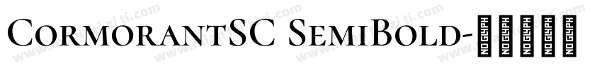 CormorantSC SemiBold字体转换